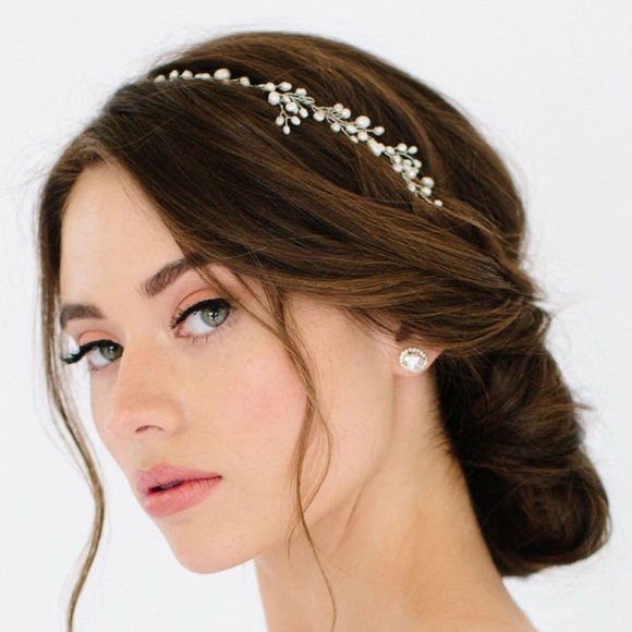 Untamed Petals AJ Dainty fresh water pearl Tiara main image 7